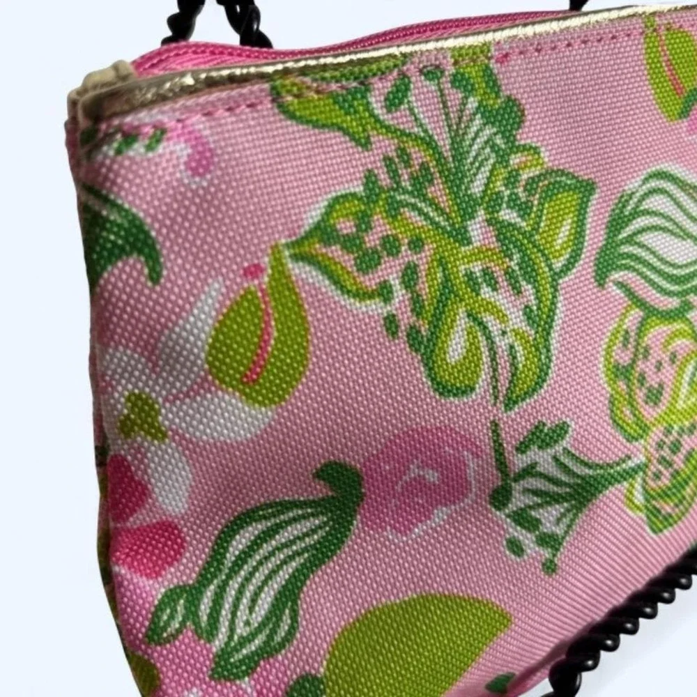 Lilly Pulitzer for Estée‎ Lauder Pink & Green Floral Makeup Bag